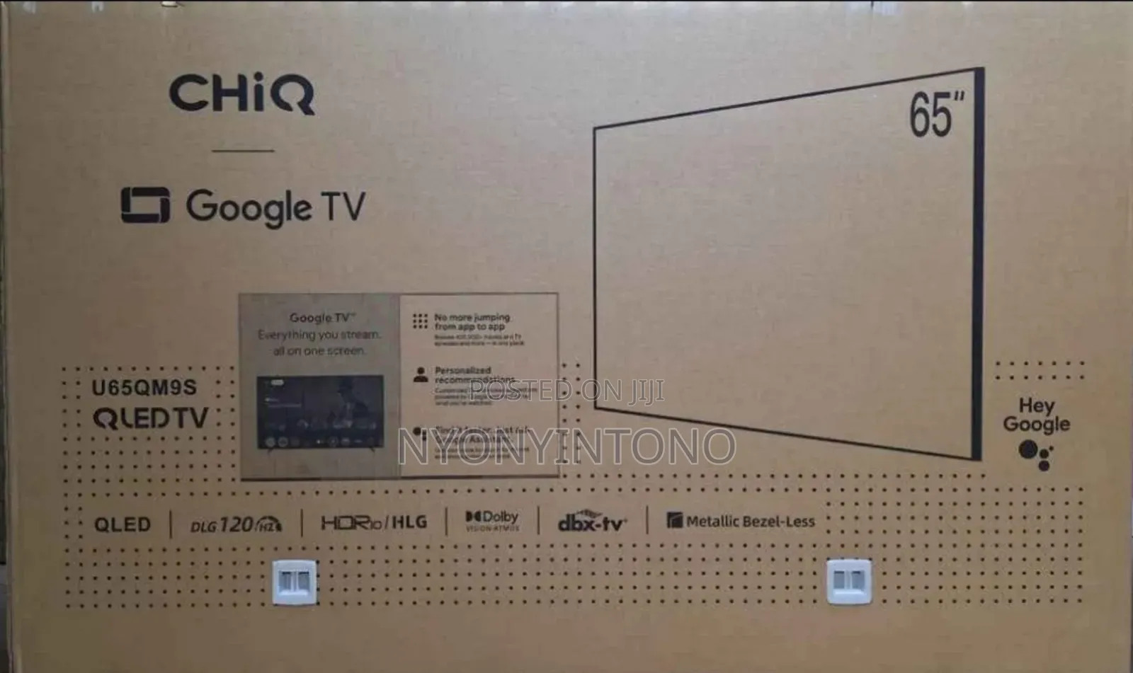 Chiq 65" Uhd Smart Android Flameless Tv