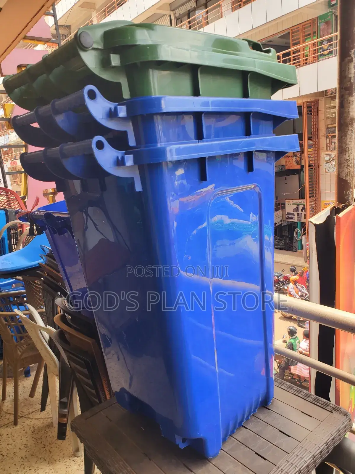 Outdoor School Plastic Dust Bins 240litres