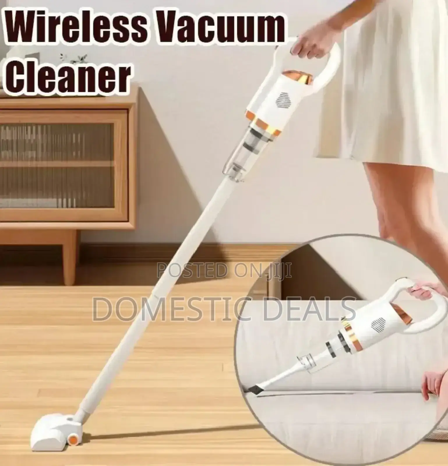 Rechargeable Long Rod Vacuum Cleaner