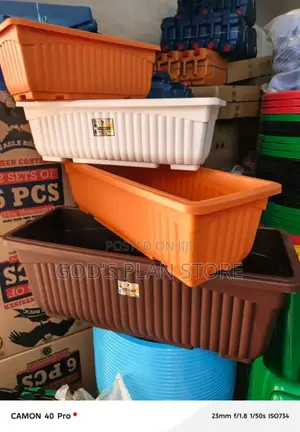 Rectangular Plastic Pots (Flower Pots)