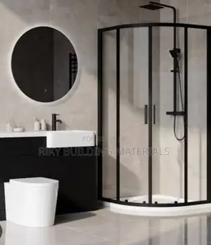 Shower Room Black Oval