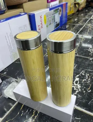Bamboo Wood Travel Flask Brown