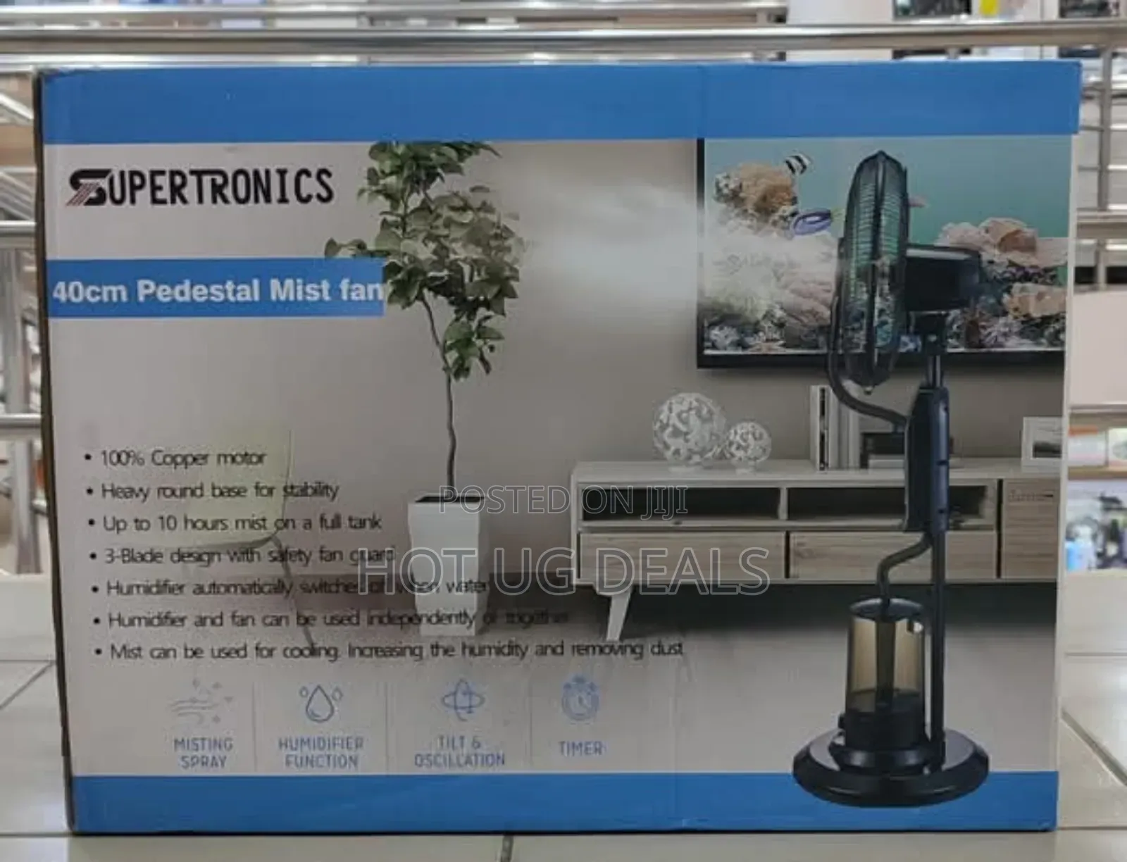 Pedestal Mist Fan Humidifier Air Conditioner And Cooler