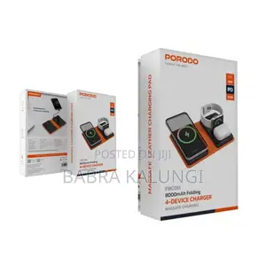 Porodo 8000mah Folding 4-Device Charger