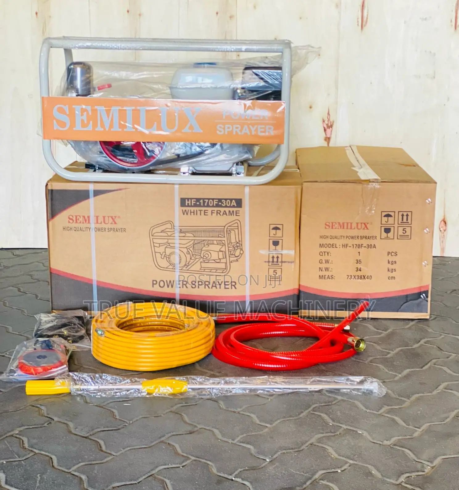 Semilux Petrol Pressure Washer White Frame