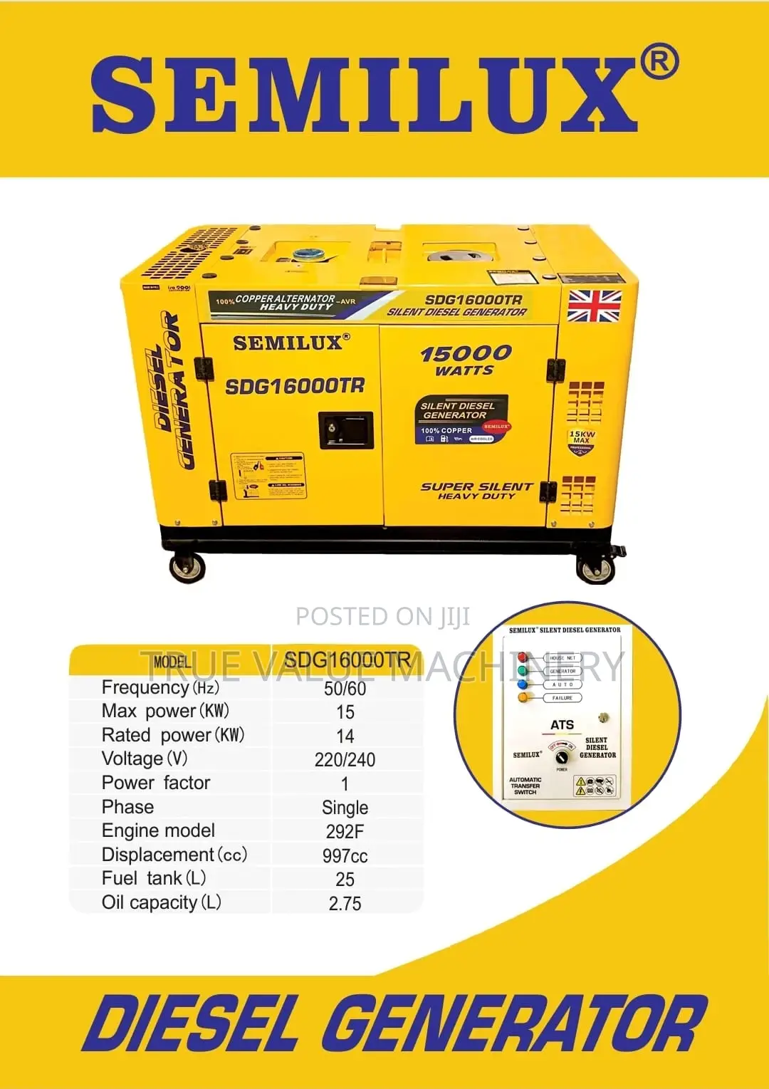 15kw Soundproof Diesel Generator
