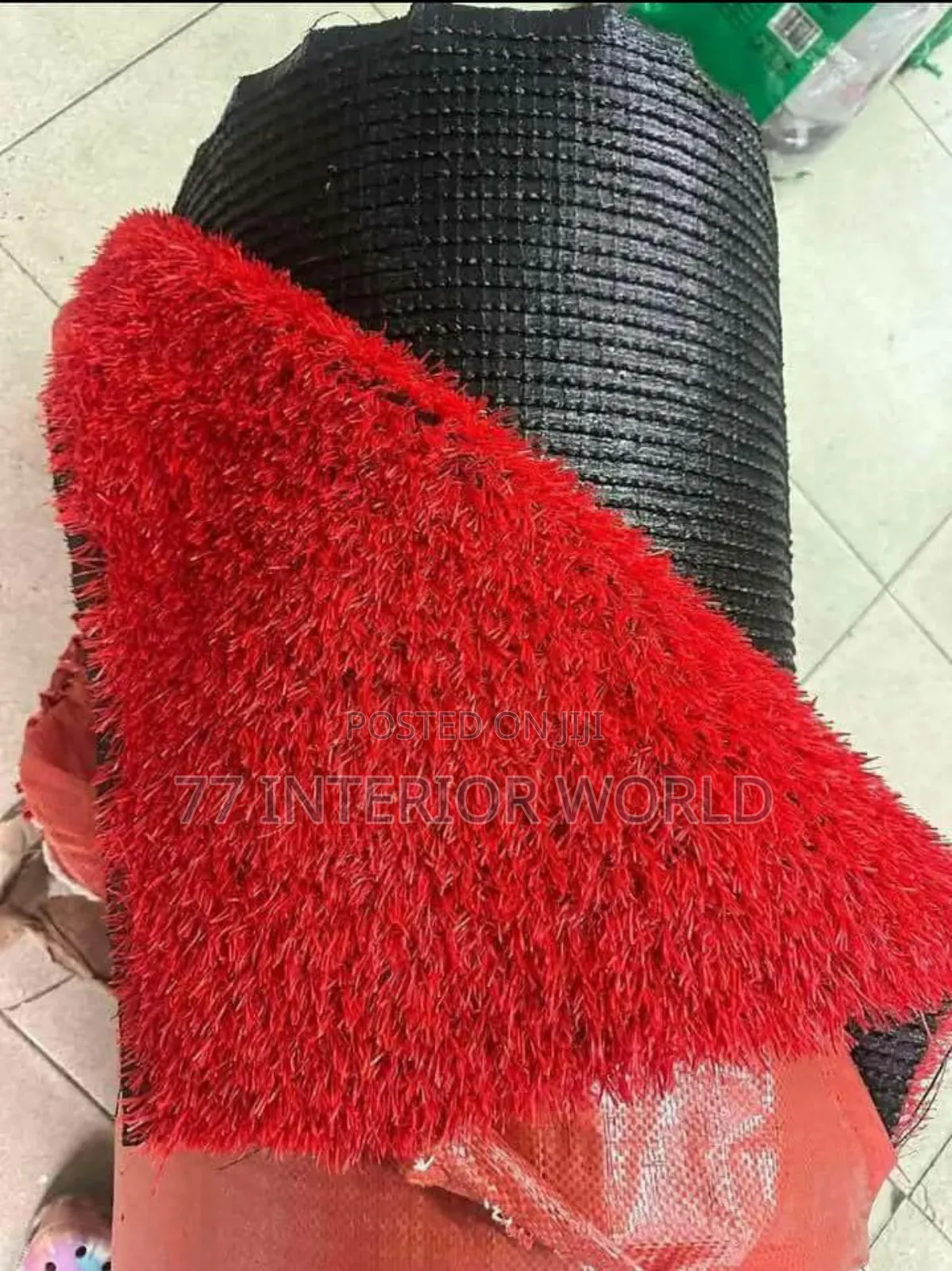Red Coloured Grass Carpets