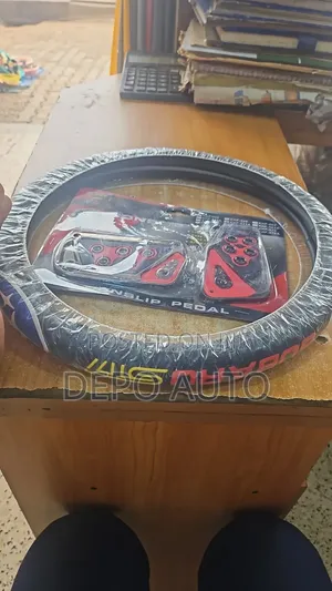 Logo Steering Covers With Pedal Covers