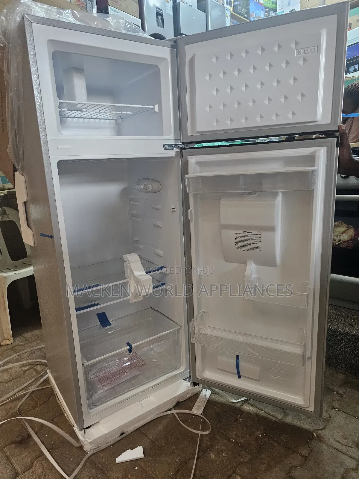 Chiq 270 Liters Double Door Refrigerator New