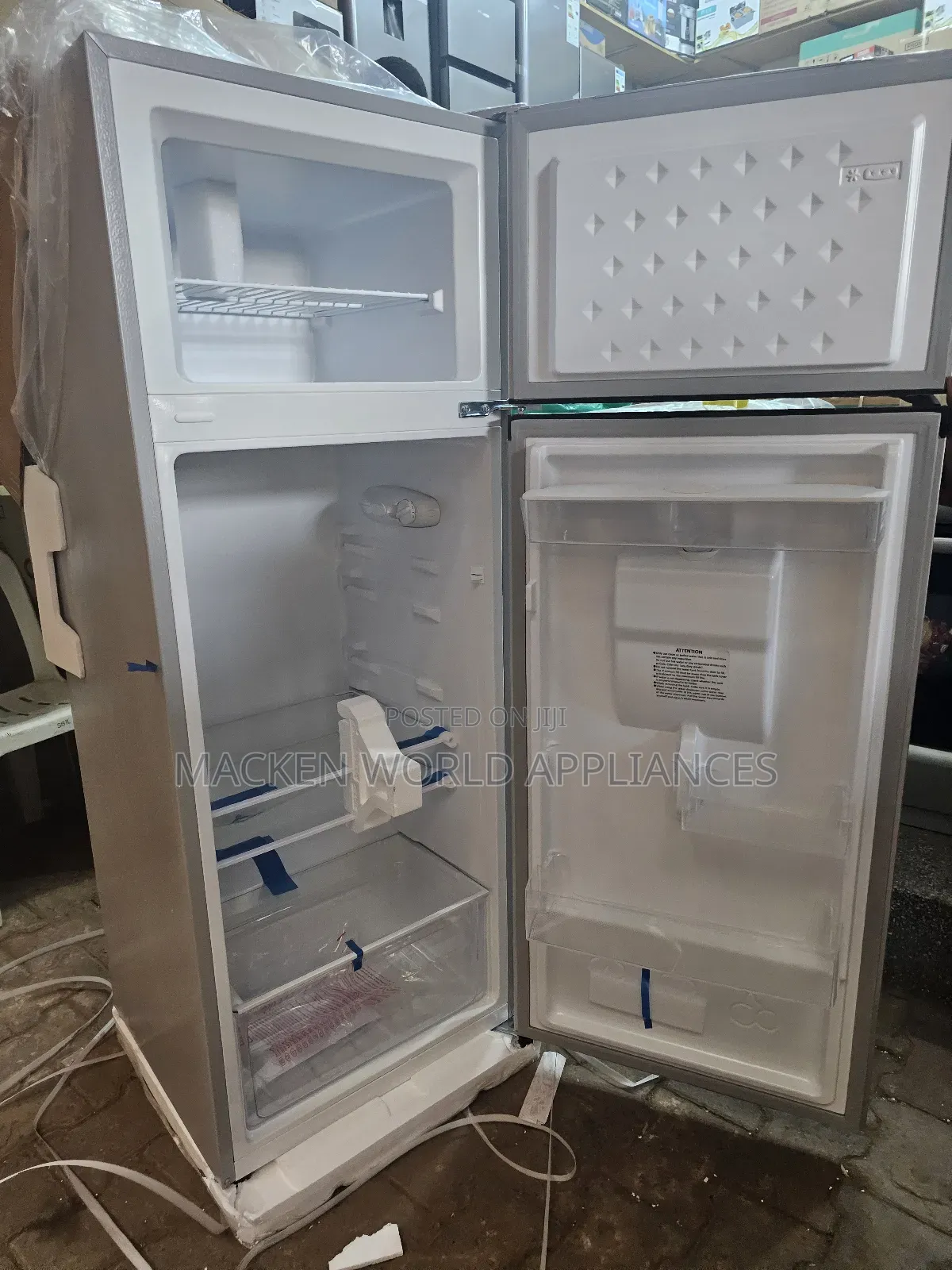 Chiq 270 Liters Double Door Refrigerator New