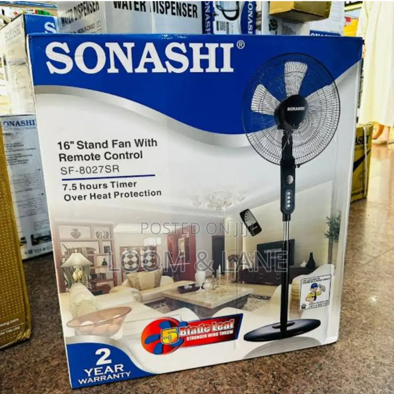 Sonashi Stand Home/Office Fan With Remote 16′′
