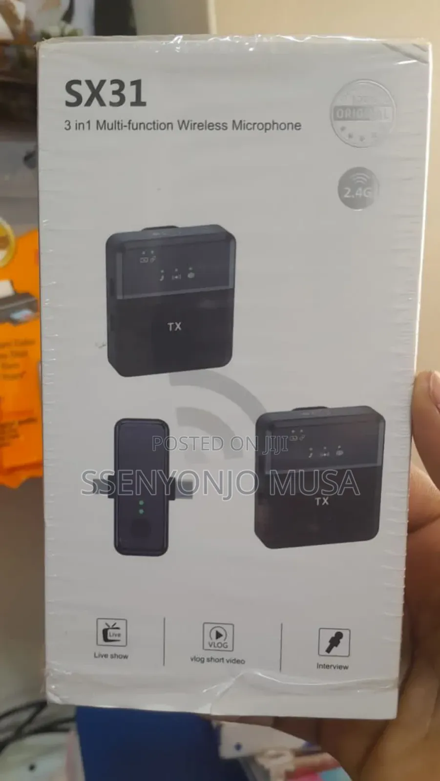 Sx31 Wireless Microphone - 3-in-1 Multi-Functional Mic