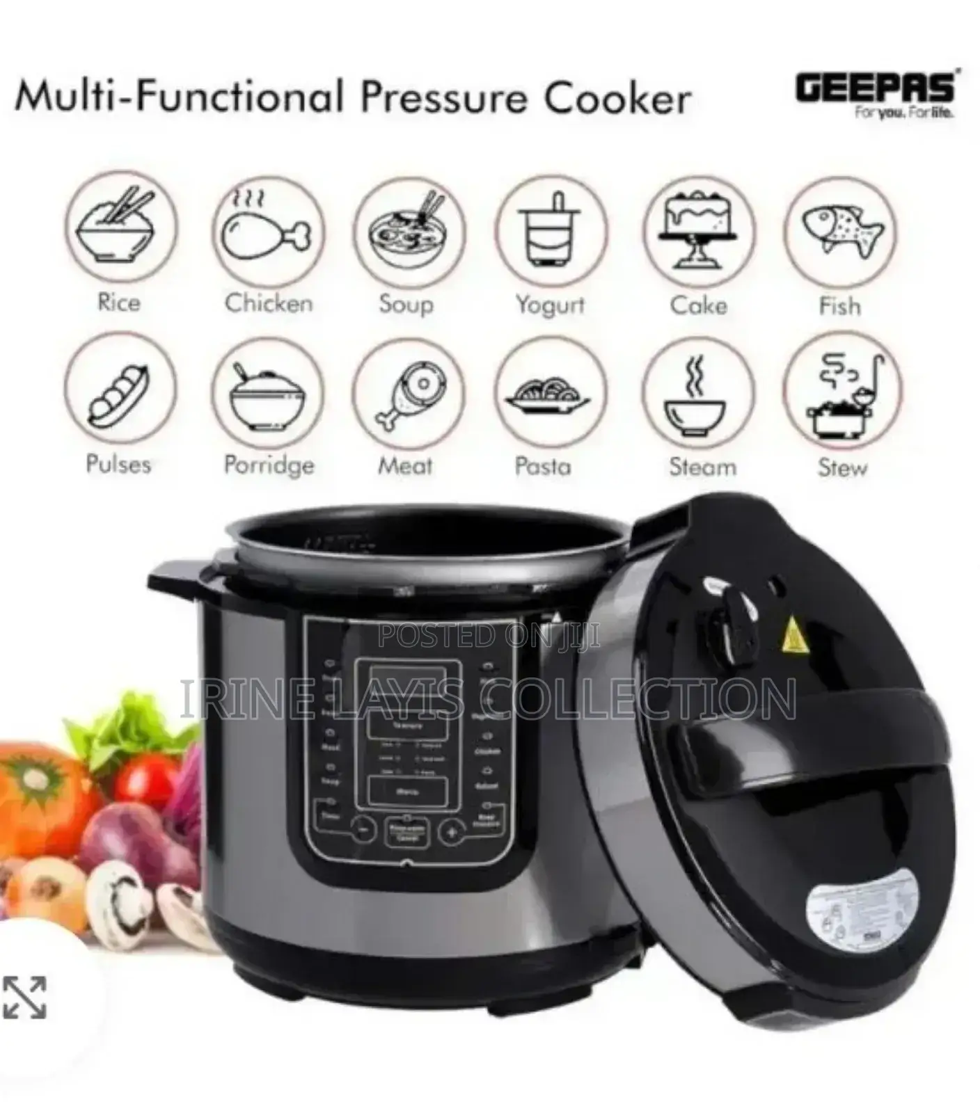 6liter Geepers Electric Pressure Cooker