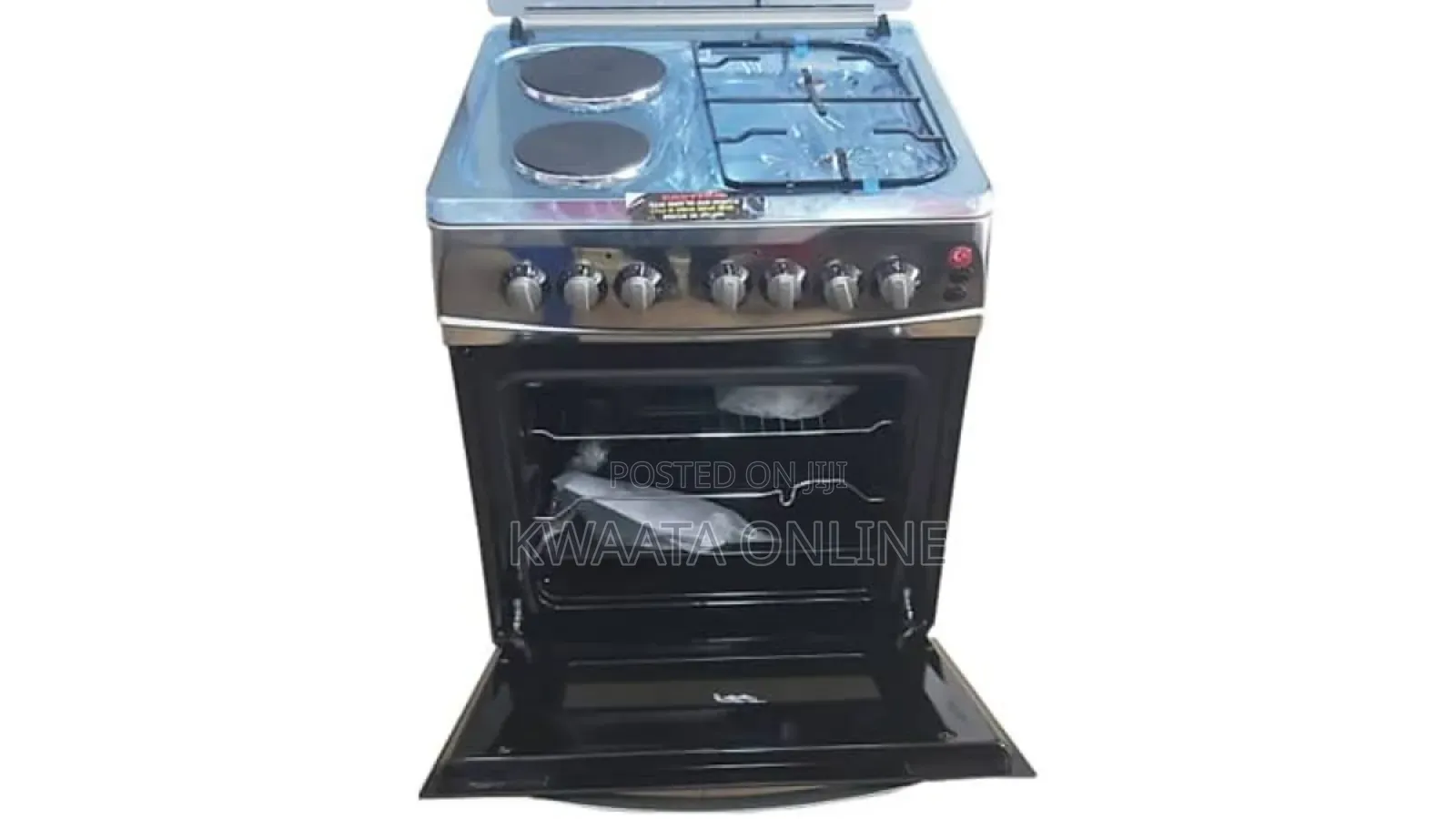 Super Chef 3 Gas + 1 Electric Cooker With Timer and Grill