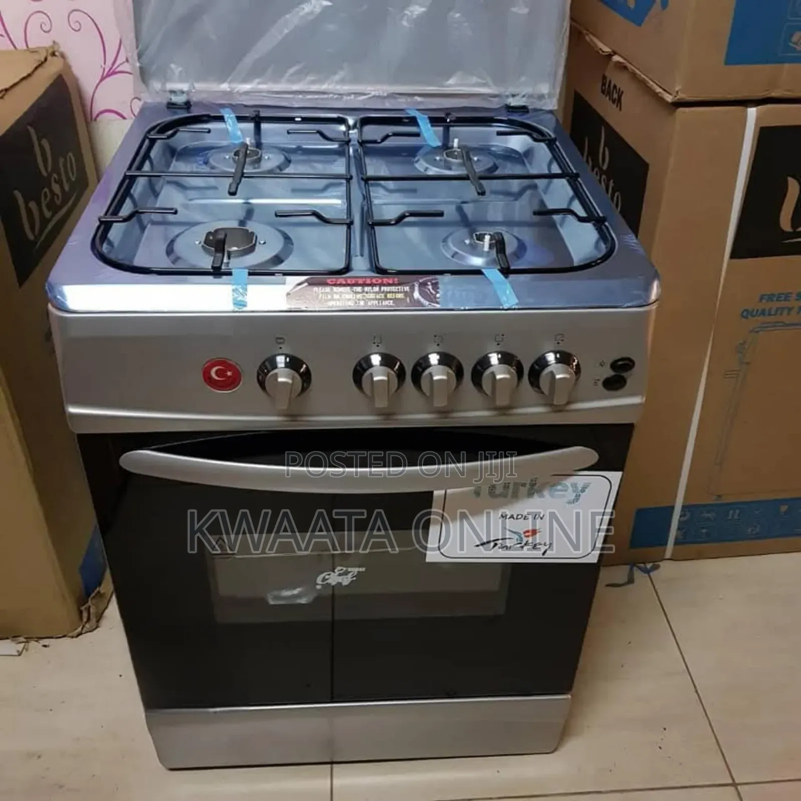 Super Chef 3 Gas + 1 Electric Cooker With Timer and Grill