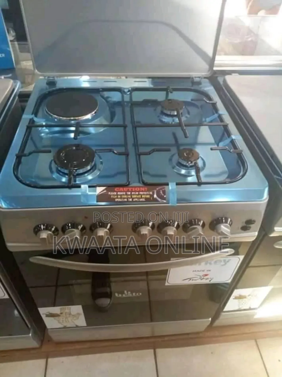Super Chef 3 Gas + 1 Electric Cooker With Timer and Grill