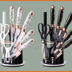 Marble Kitchen Knife Set