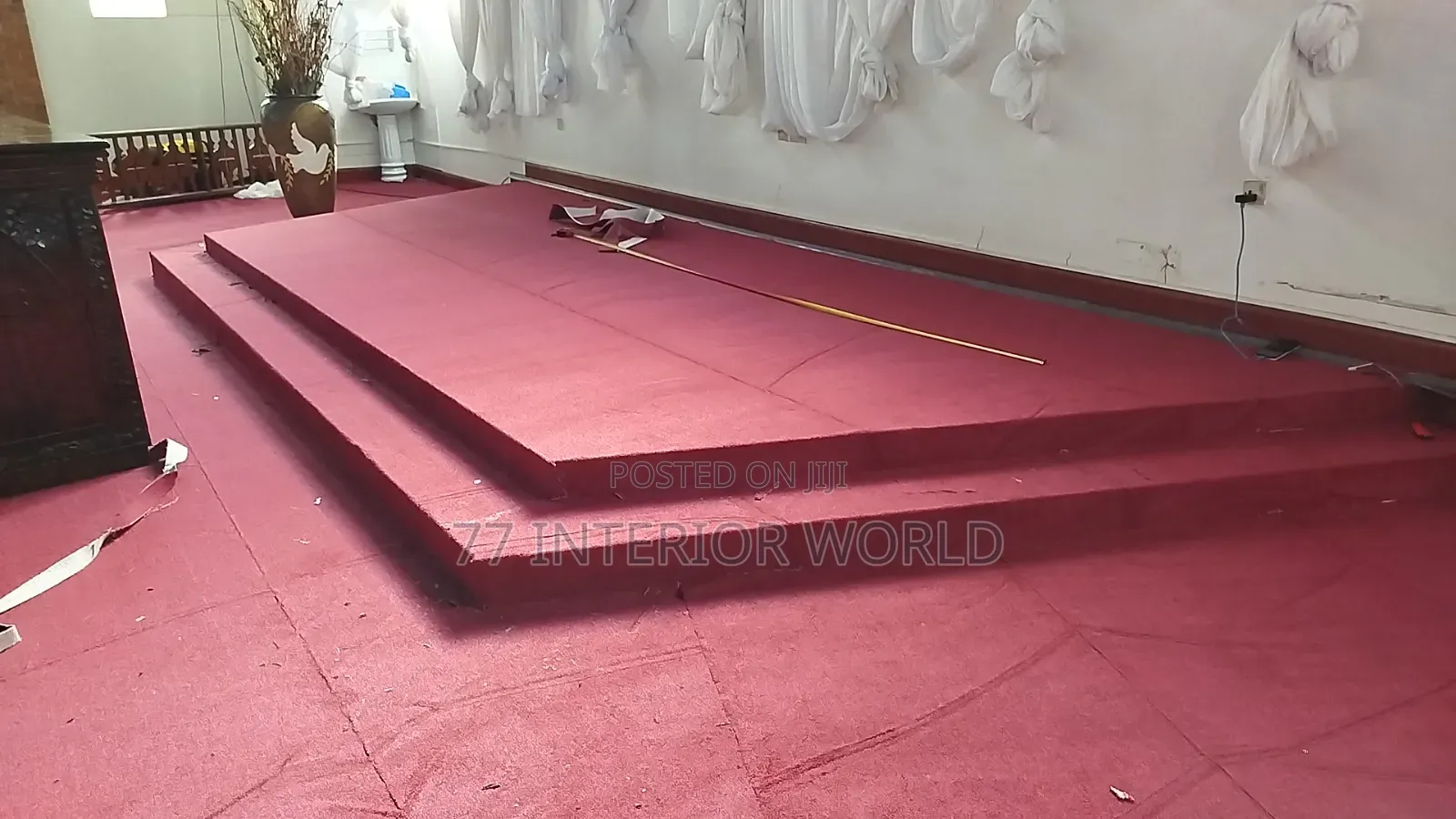 Church Pulpit Muroon Woolen Carpets