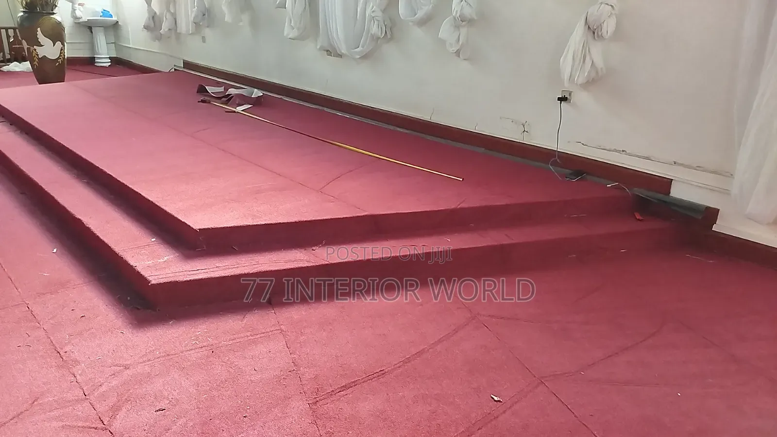 Church Pulpit Muroon Woolen Carpets