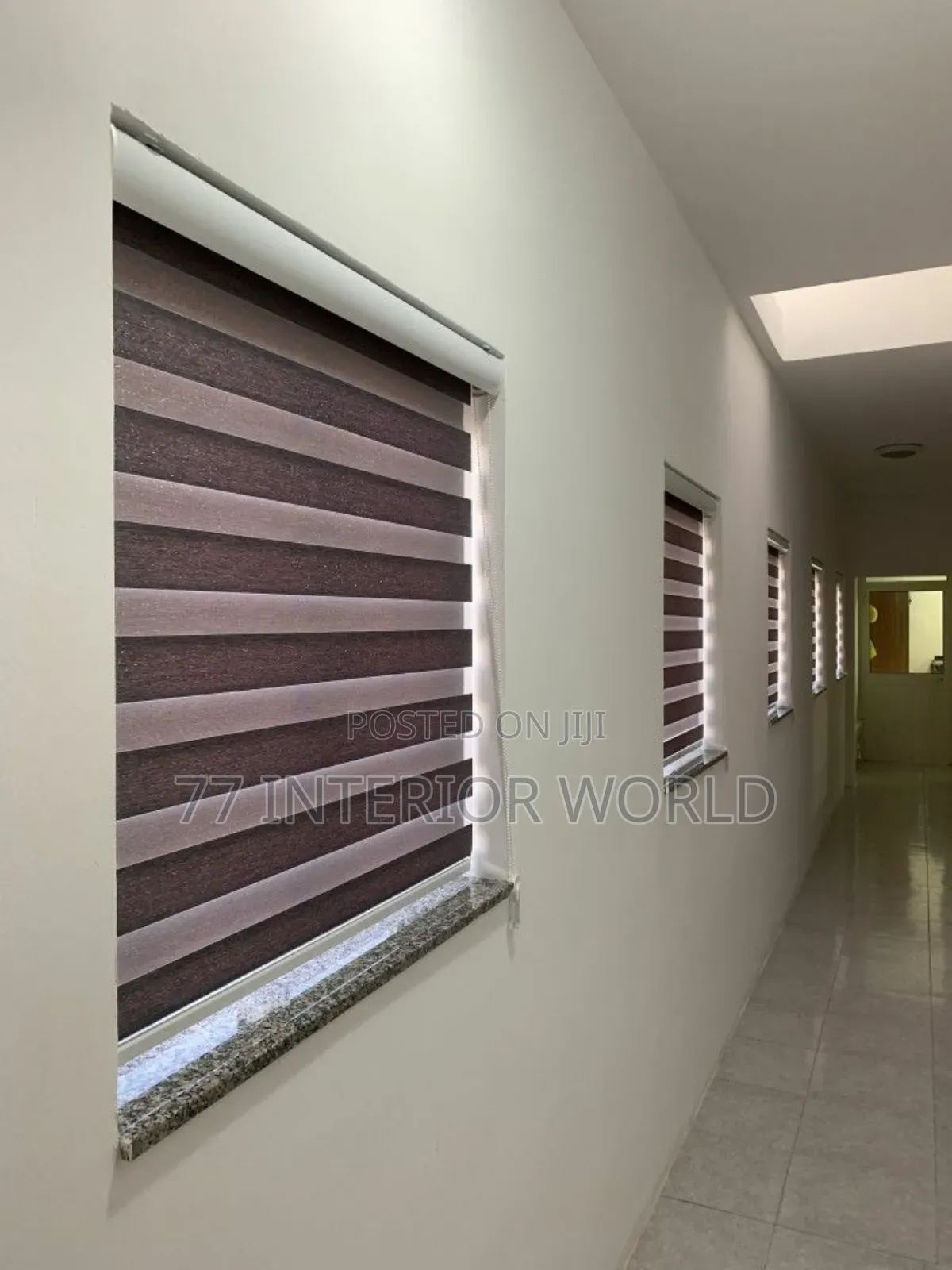 Corridor Window Roller Blinds