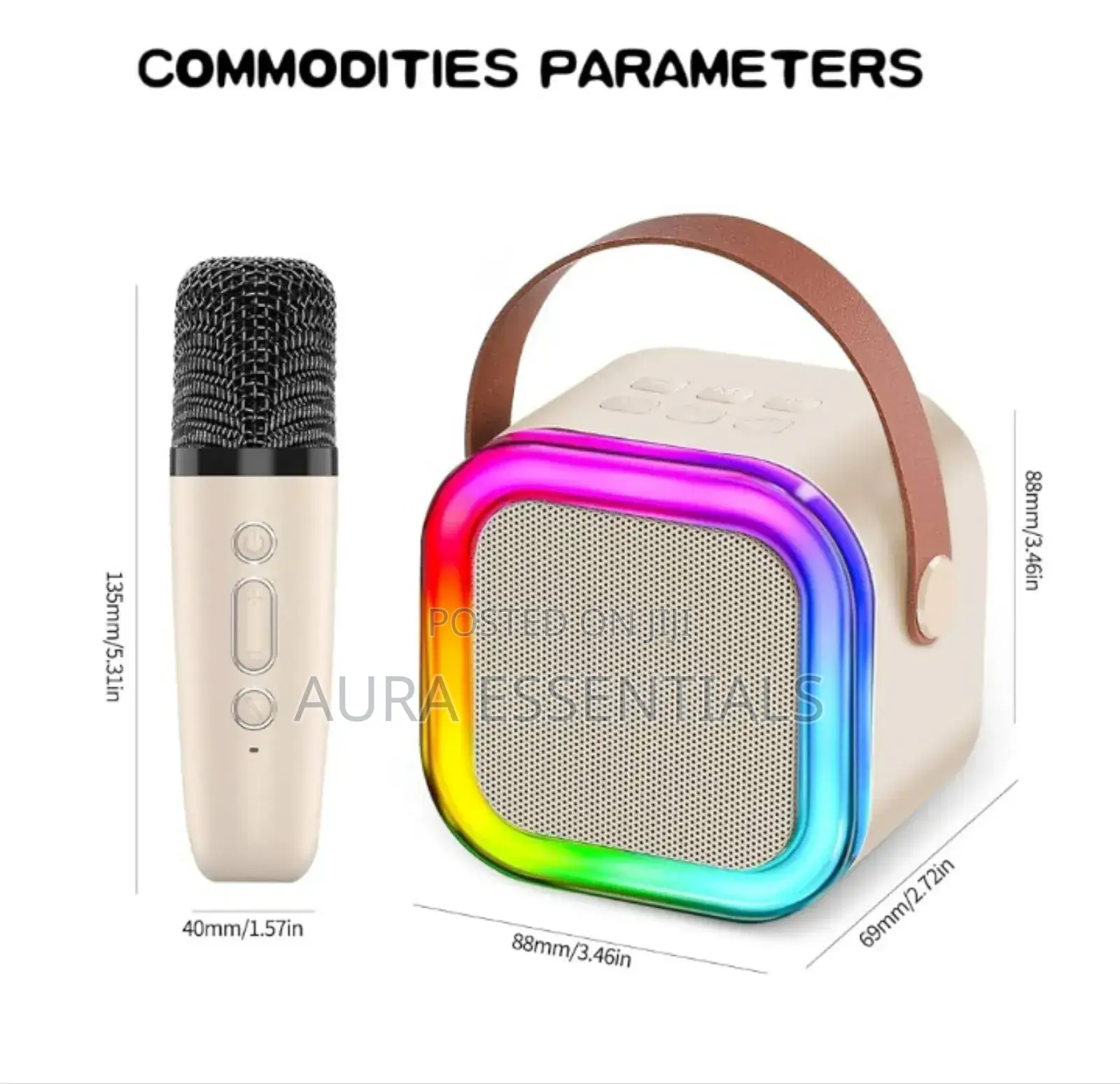 Portable Wireless Karaoke Machine With 6 Voice Effects