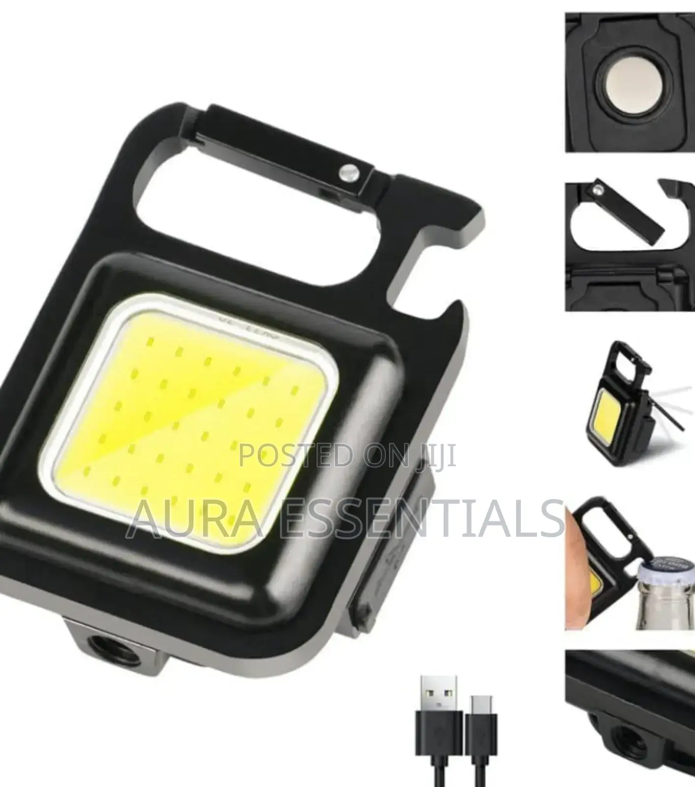 Cob Small Flashlights 500 Lumens Bright Rechargeable