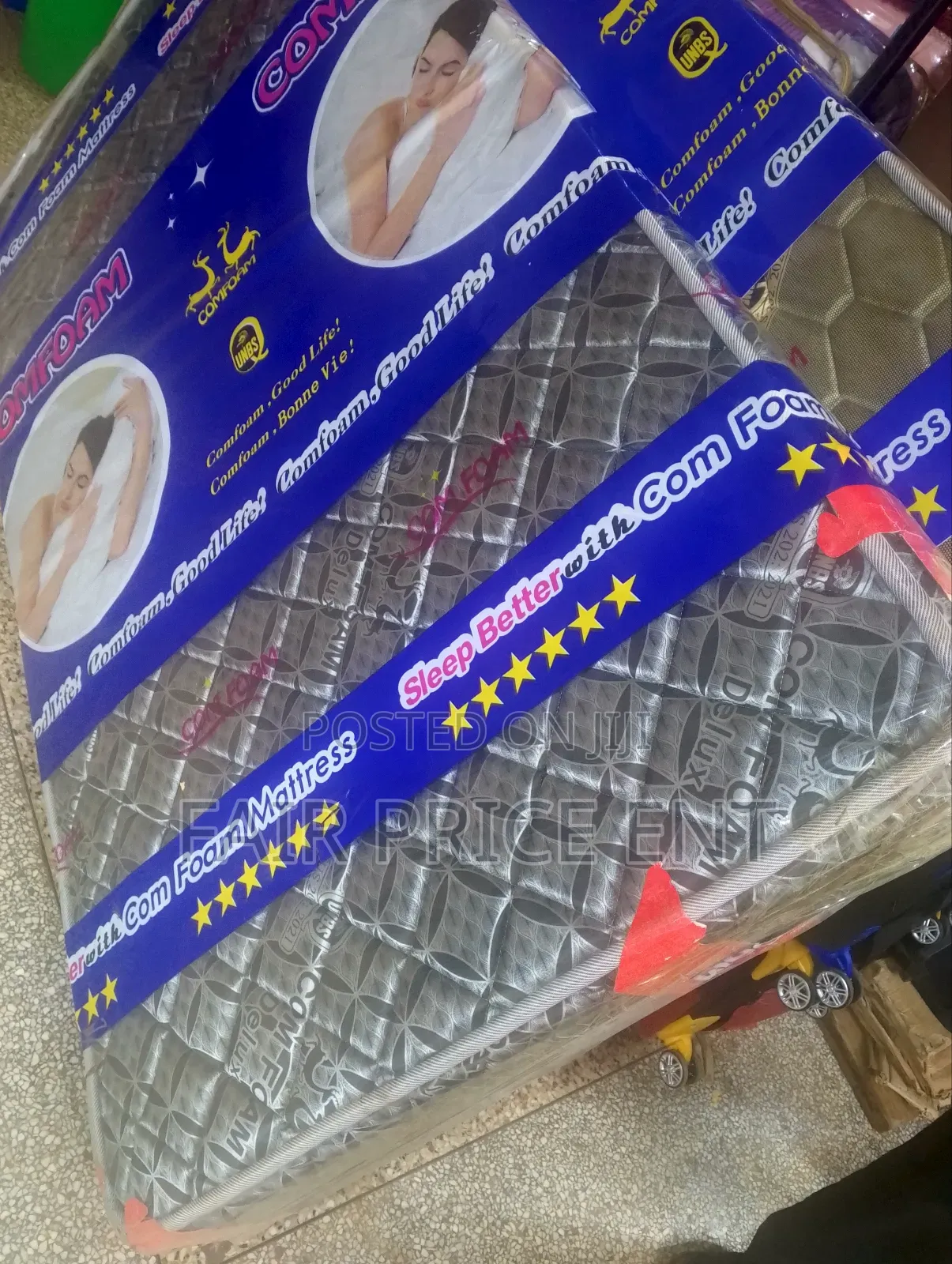 High Density Mattress. 4*6*6inches. ( Gray)