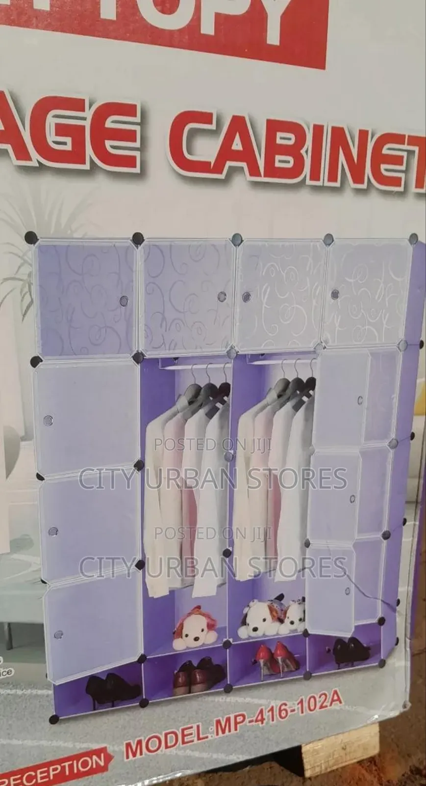 4 Corumn Storage Cabinet