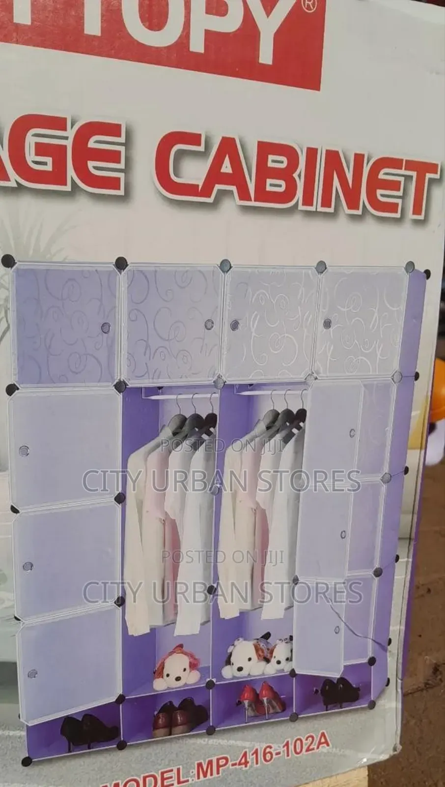 4 Corumn Storage Cabinet