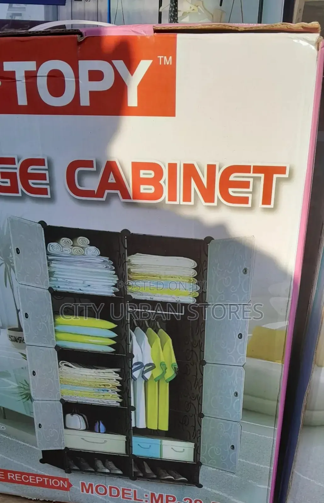2 Corumn Cabinet Plastic Closet