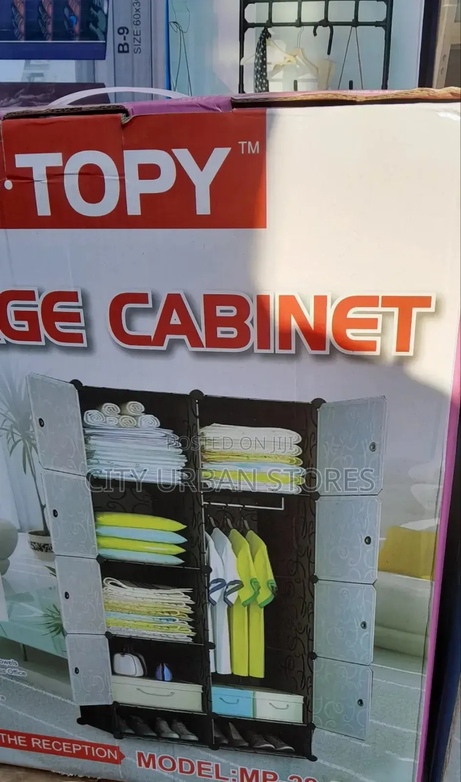 2 Corumn Cabinet Plastic Closet