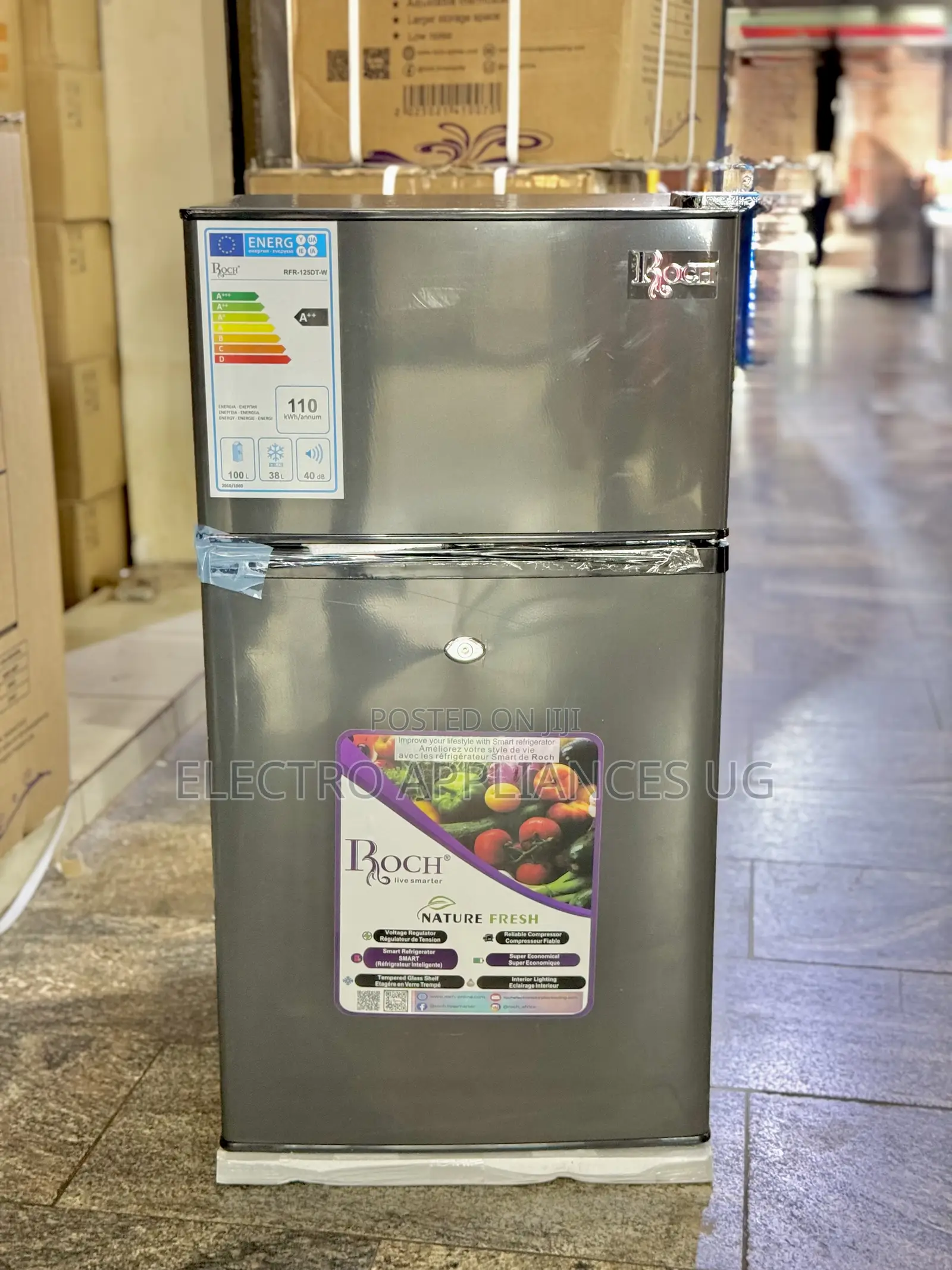Roch 125litres RFR-125dt-W Double Door Refrigerator