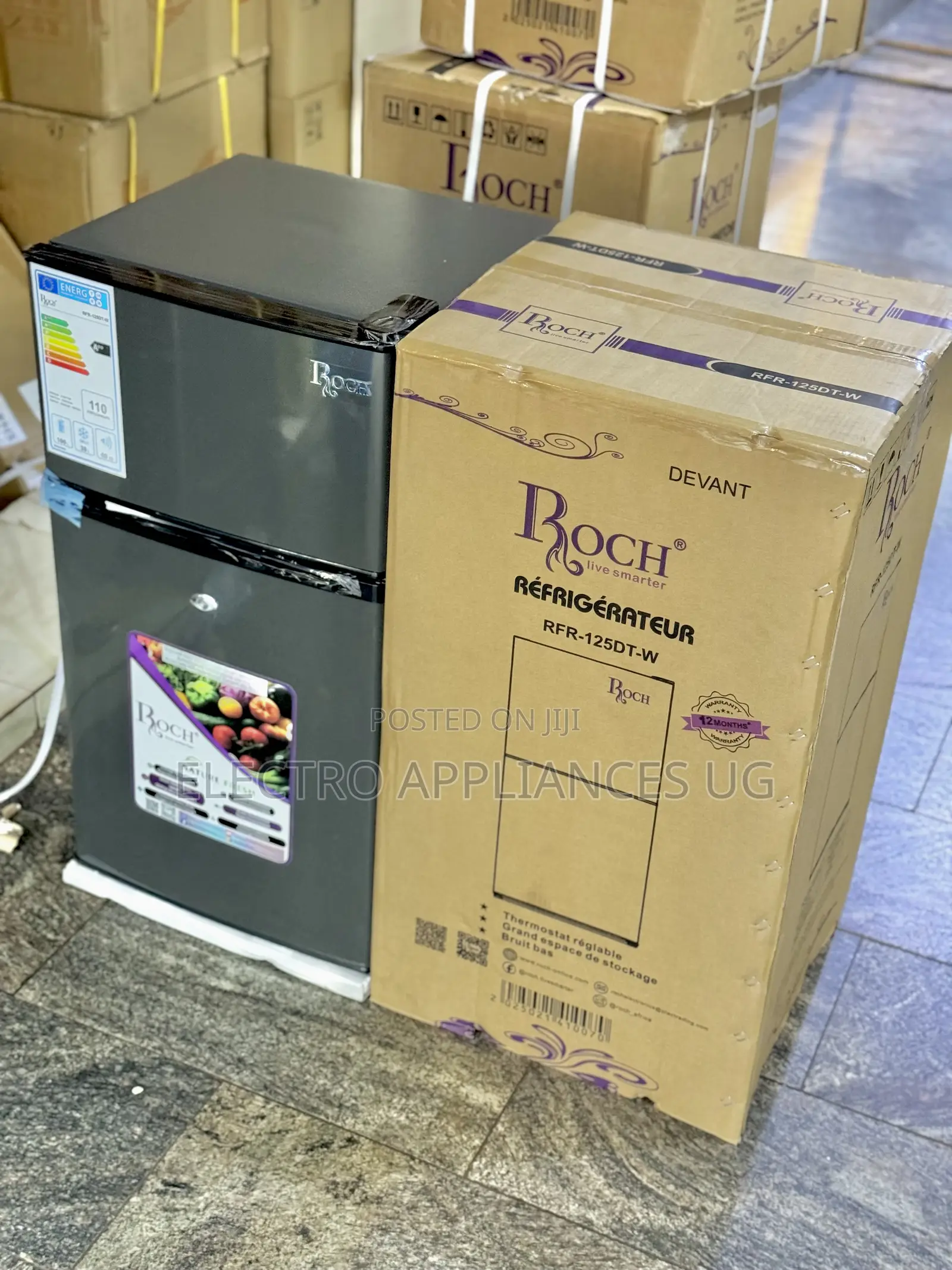 Roch 125litres RFR-125dt-W Double Door Refrigerator