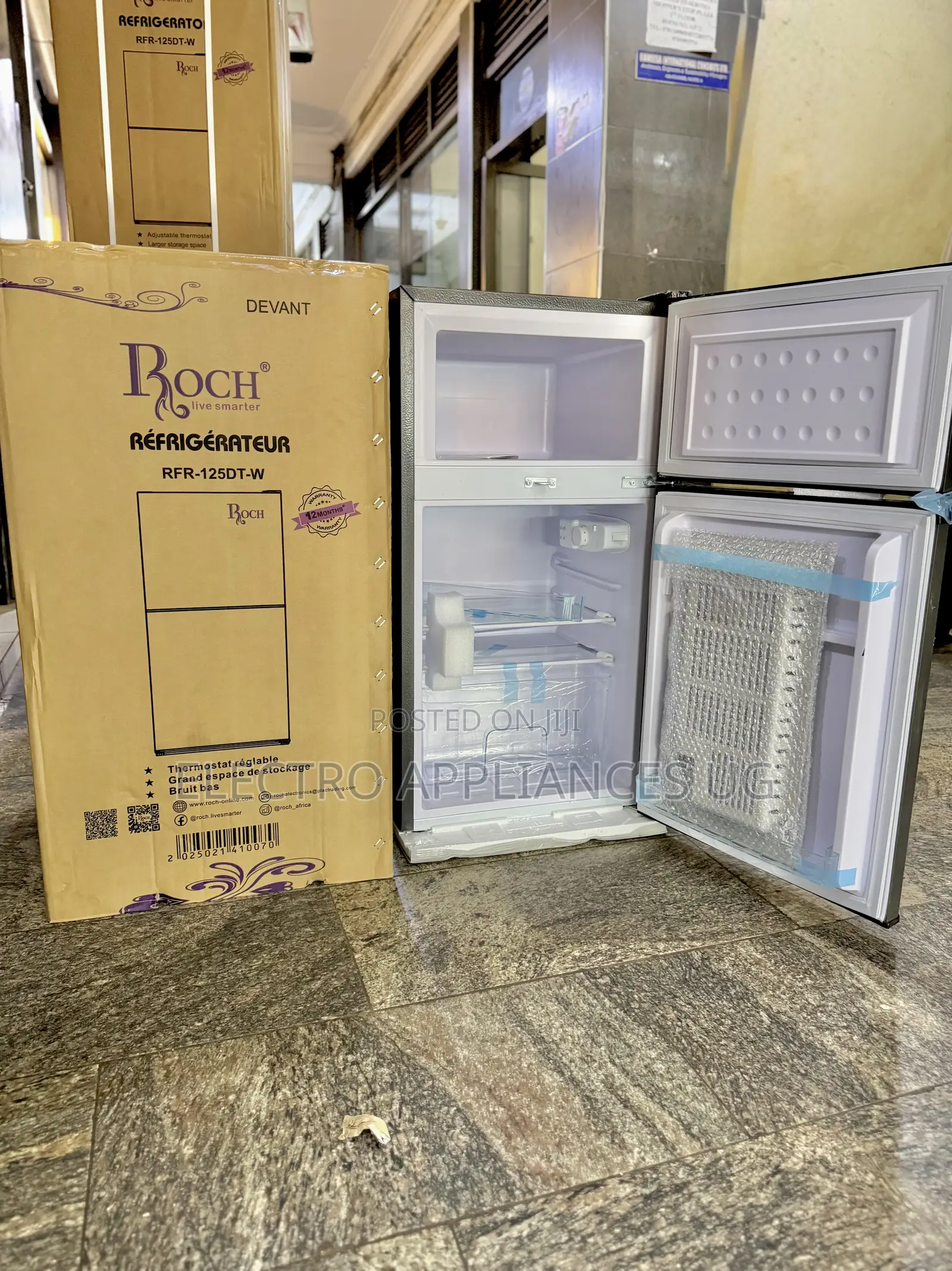 Roch 125litres RFR-125dt-W Double Door Refrigerator