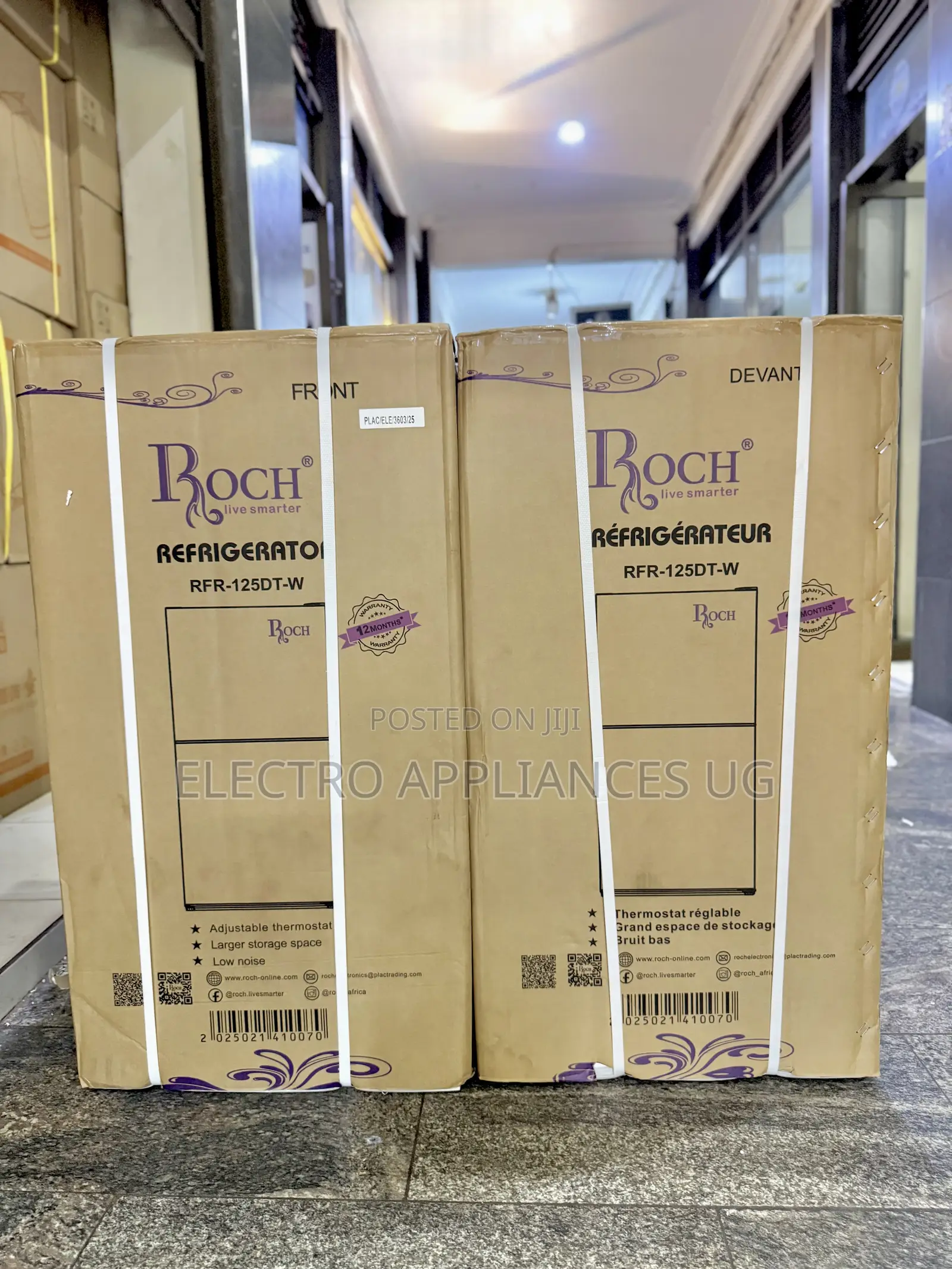 Roch 125litres RFR-125dt-W Double Door Refrigerator