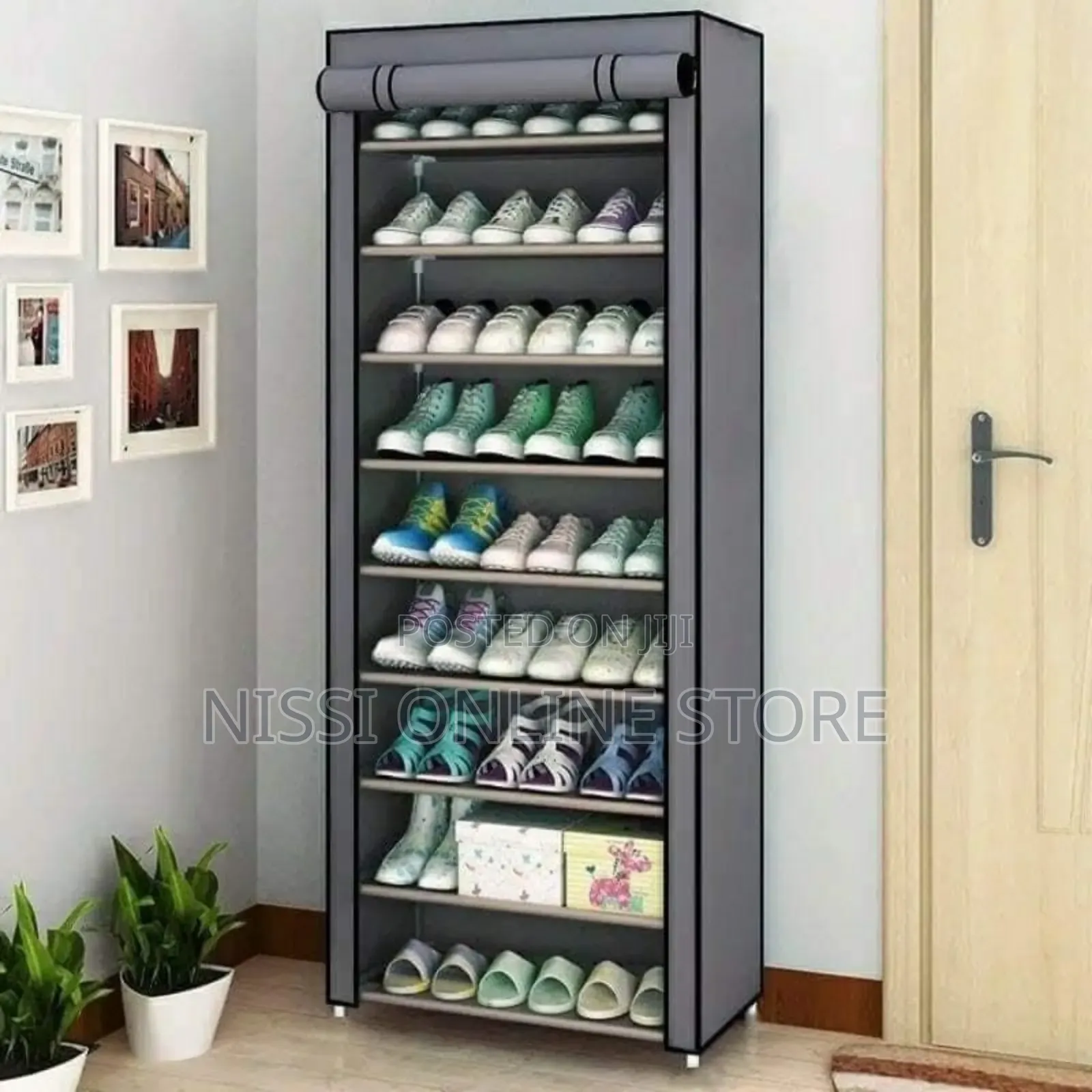 9tier Water Dust Proof Shoe Rack