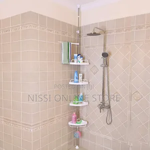 4 Tier Adjustable Bathroom Corner Shelf