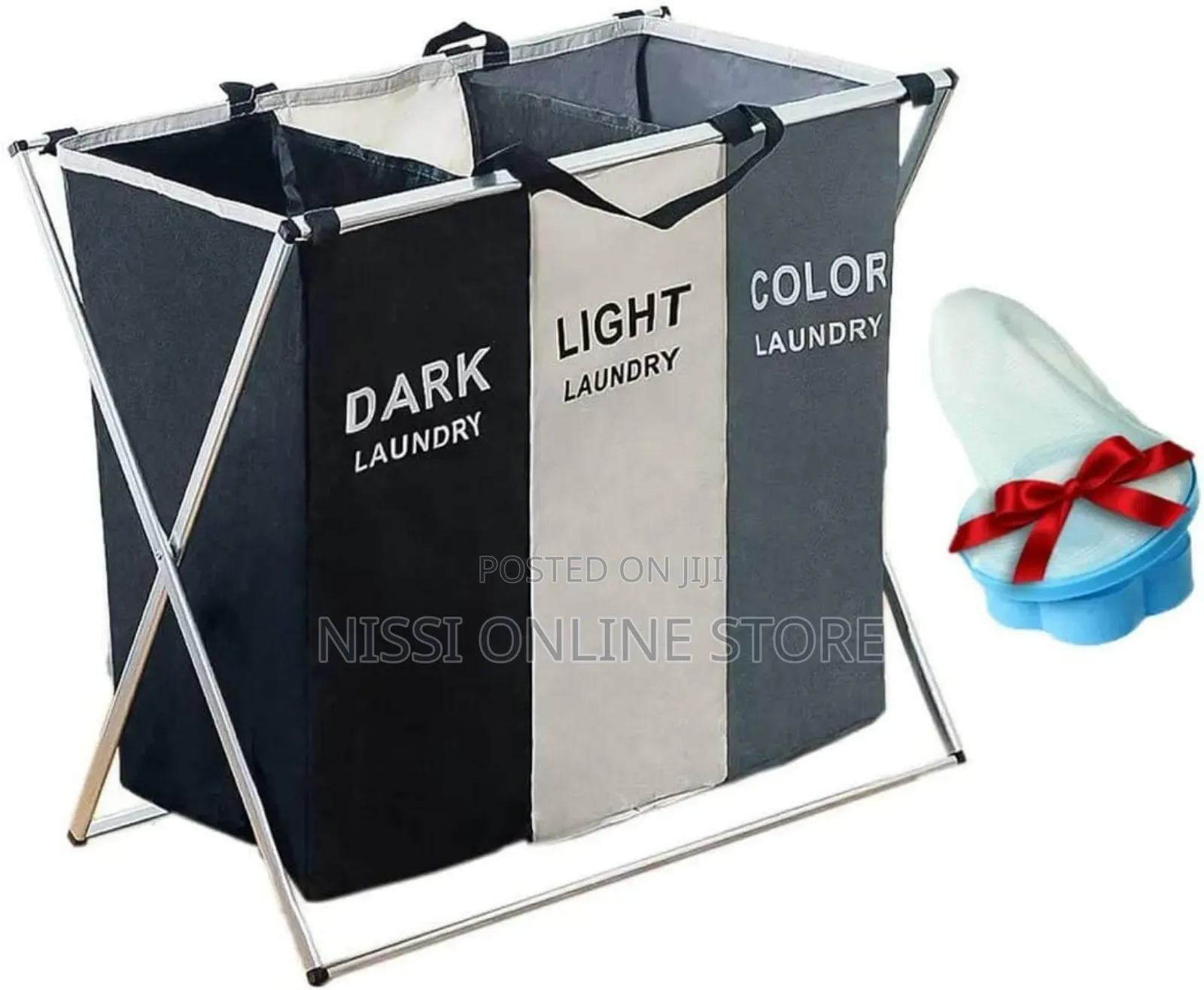 3 Compartment Laundry Basket