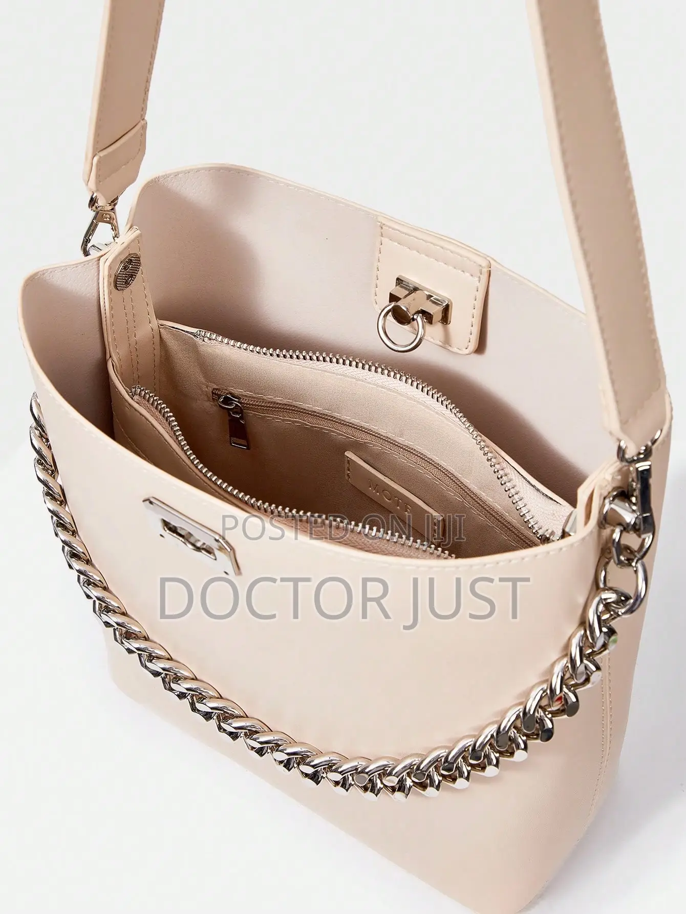 Cream / Nude Medium Tote Bag