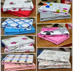 5*5 And 6*6 Cotton Bed Sheets With 4 Pillow Cases