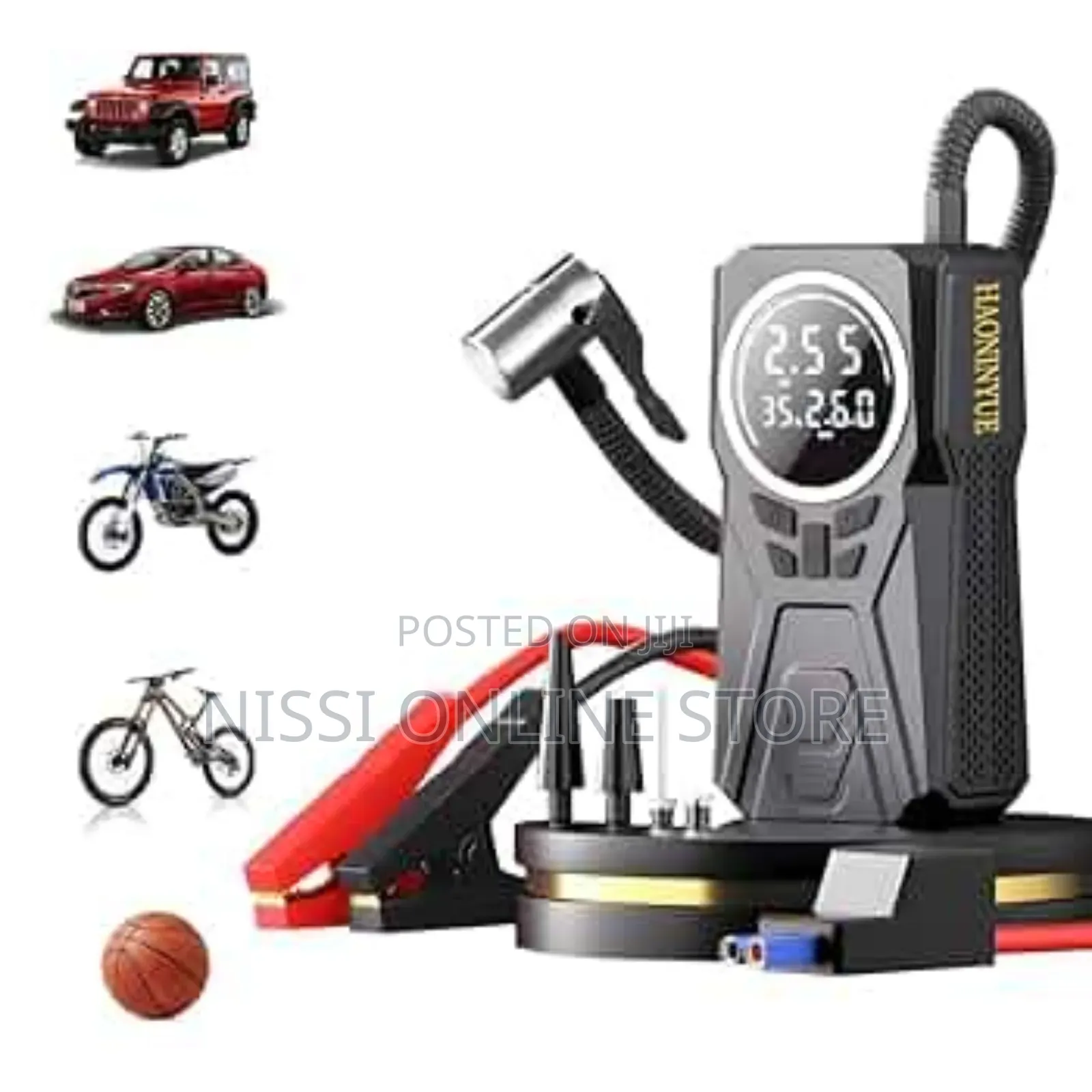 Car Battery Jump Starter With Air Compressor