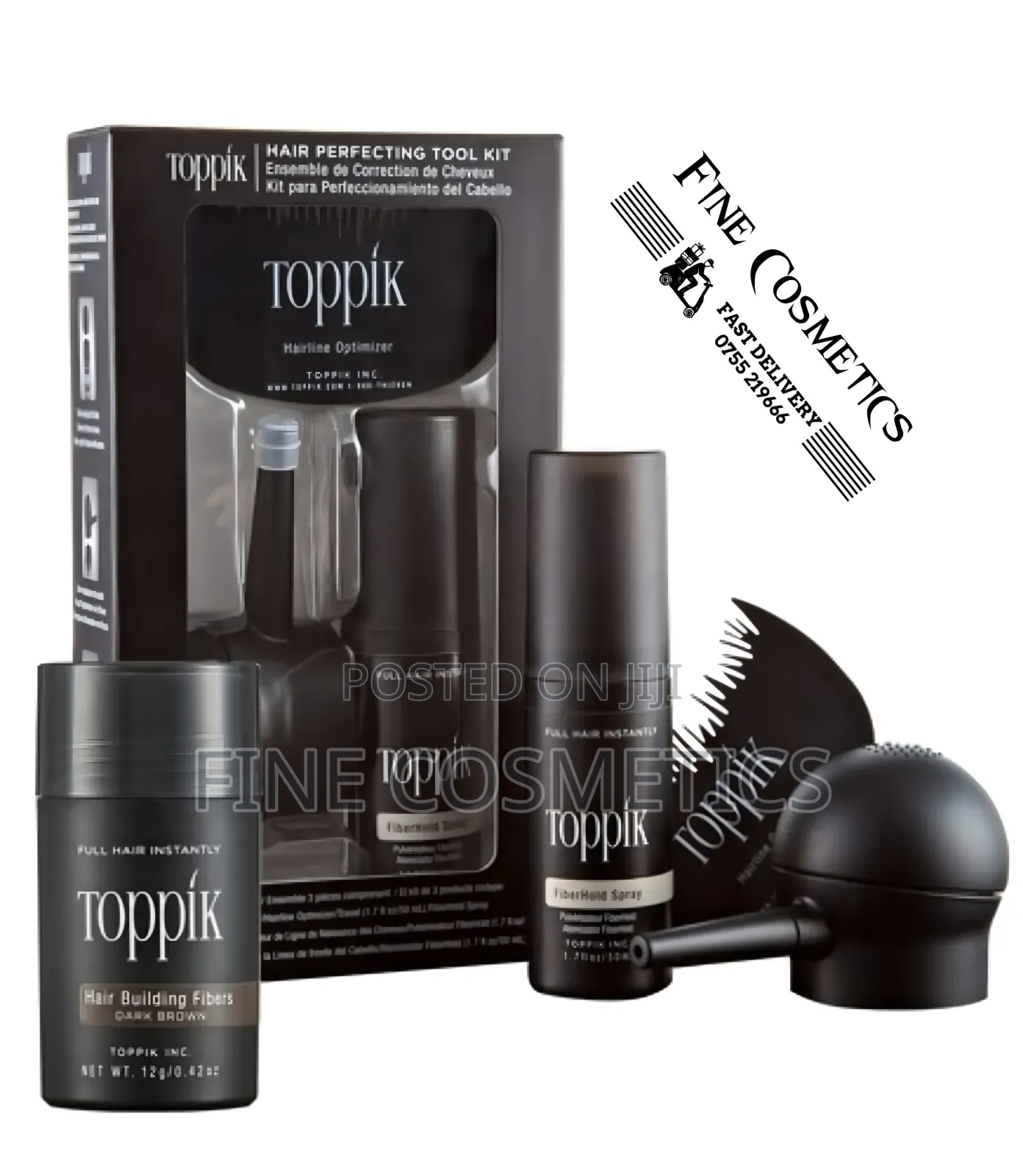 Toppik Hair Building Perfecting Kit for Hair Loss + Thinning