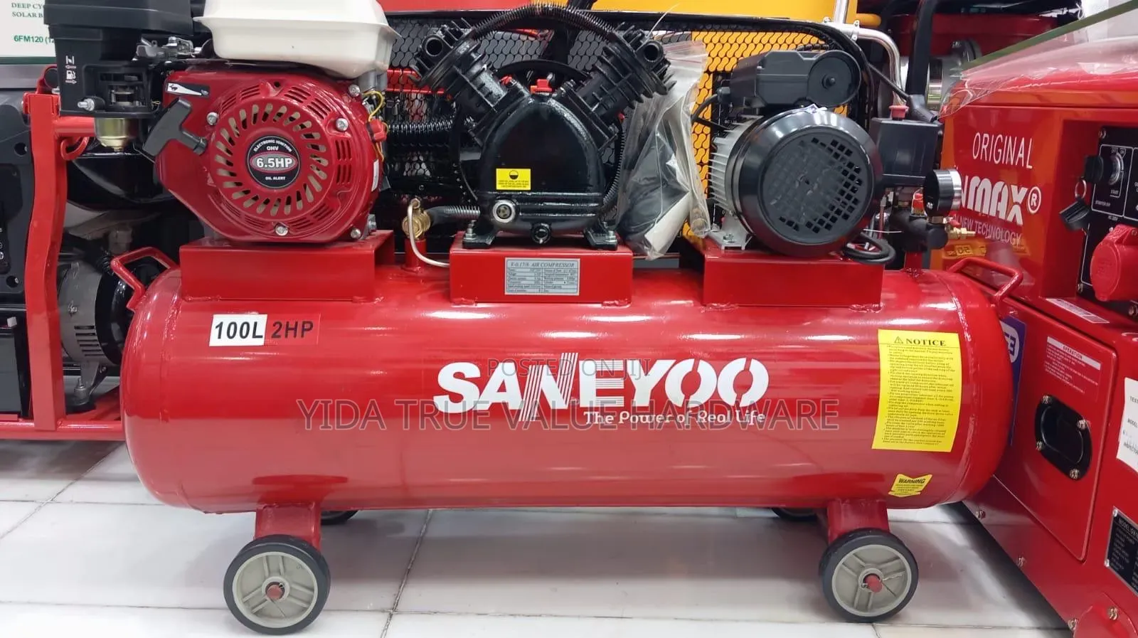 200 Litres Air Compressor Engine and Motor