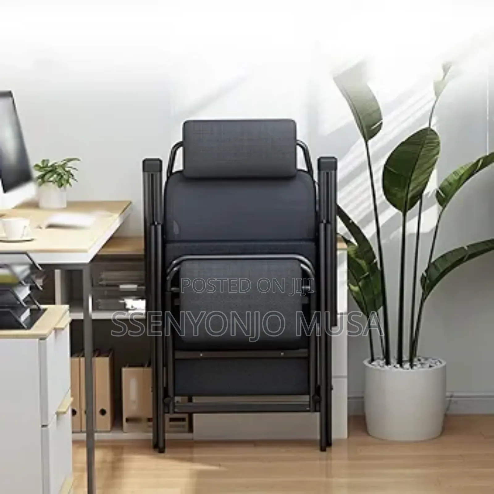 Foldable Ergonomic Office Chair With Recliner and Footrest