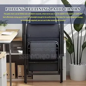 Foldable Ergonomic Office Chair With Recliner and Footrest