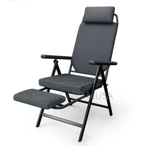 Foldable Ergonomic Office Chair With Recliner and Footrest