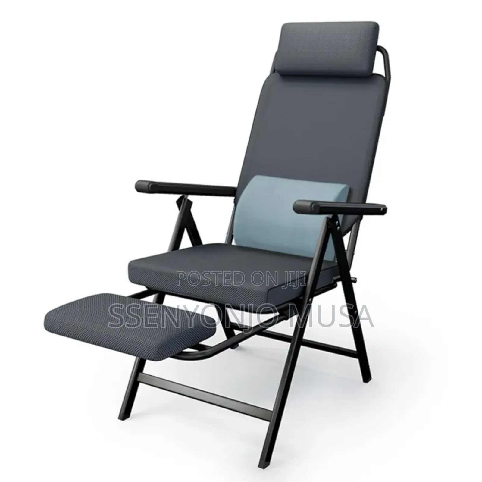 Foldable Ergonomic Office Chair With Recliner and Footrest