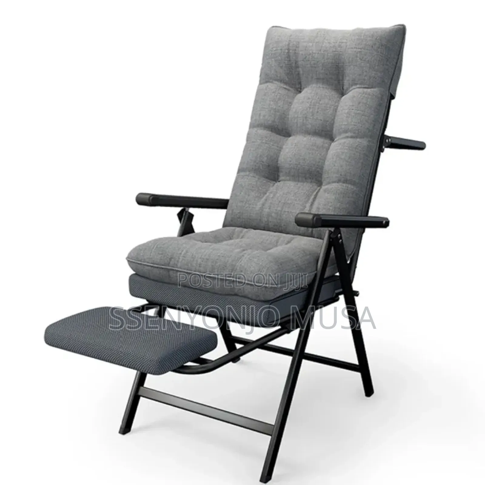 Foldable Ergonomic Office Chair With Recliner and Footrest