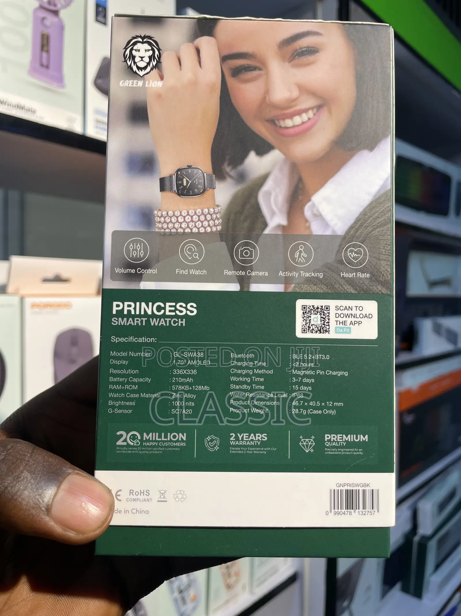 Green Lion Princess Smart Watch