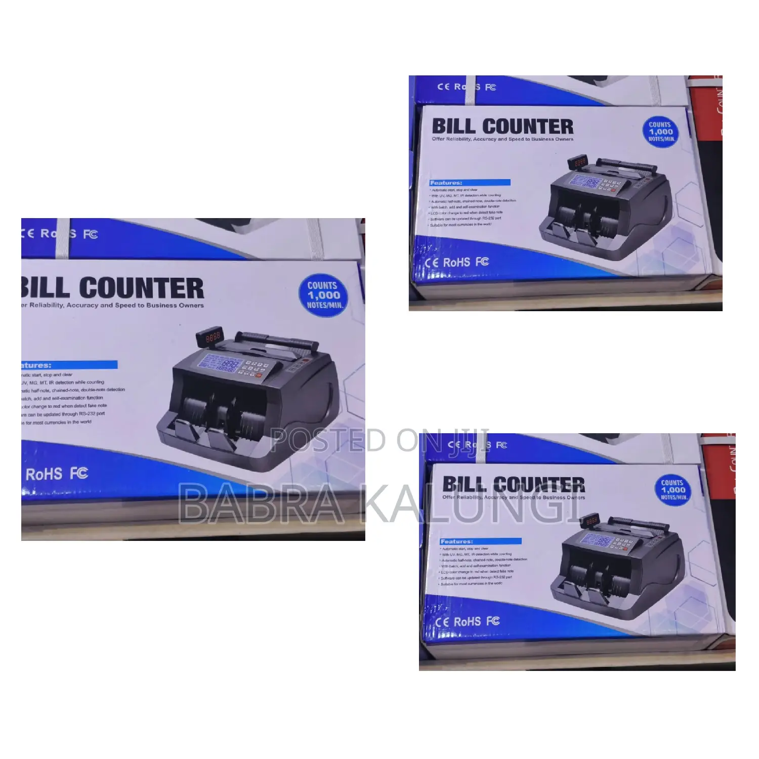 Fake Money Detector Bill Counter